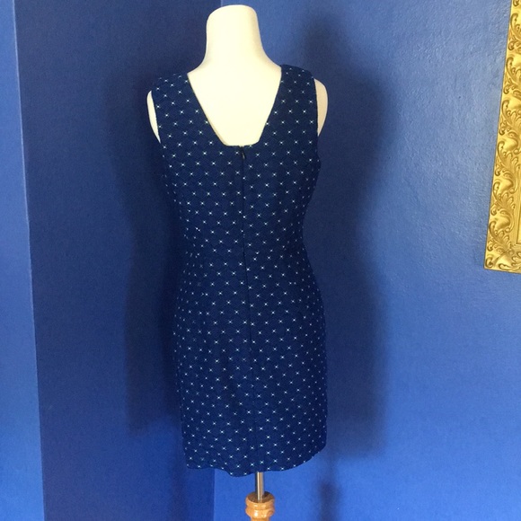 Vintage 60s inspired crochet tweed-like woven shift dress - mod retro secretary - Picture 7 of 13